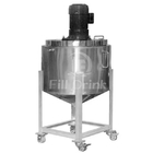 Cadena de producción del refresco del SUS el tanque de mezcla de emulsión del vapor eléctrico del homogeneizador con el mezclador