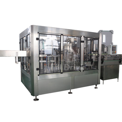 SUS304 3 en 1 casquillo de la máquina de Machine Carbonated Filling de la capsuladora del llenador de Monoblock que clasifica el elevador