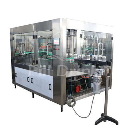 1000CPH conserva la máquina de enlatado fácil de aluminio automática llena de soda del extremo abierto de la máquina de rellenar